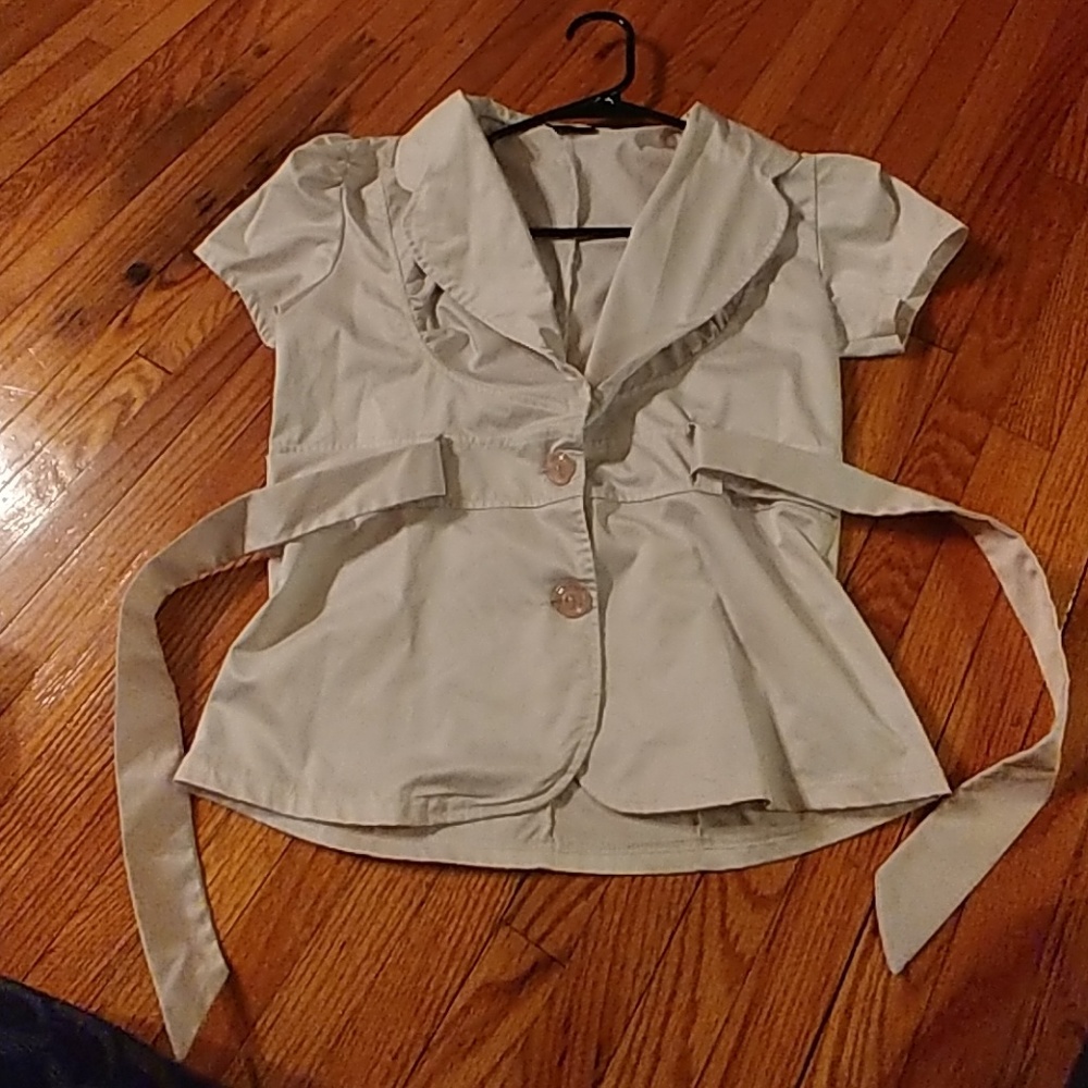 UNT Tied Cream Colored Blouse by The One lady